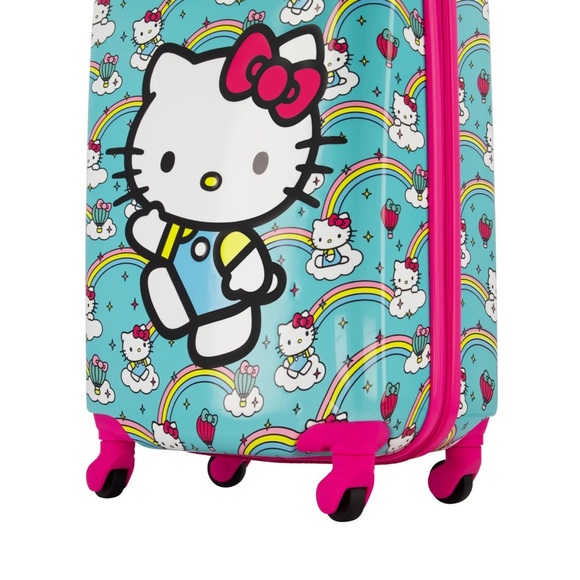💗 NEW! Hello Kitty Hardcase Carry-On Luggage - Picture 2 of 10